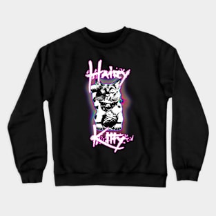 Hairy (Lucky) Kitty Design Crewneck Sweatshirt